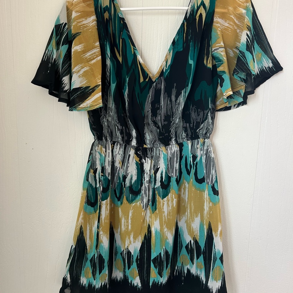 Elegant Multicolor V-Neck Blouse